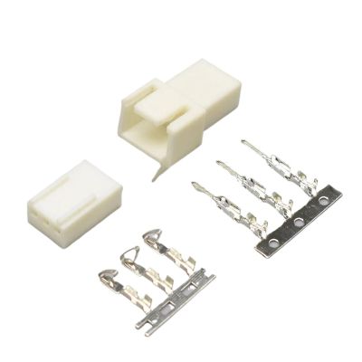 AICNRUT 10-50Sets 2510 2540 2.54 Mm KF2510 KF2540 Male Female Housing Connector With Terminals 2.54mm Pitch Black White Color AICNRUT(3Pin White Set,20Sets)