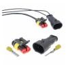 1 set 2 pins 282080-1 282104-1 Automotive Wiring Harness Waterproof Male and Female Docking Automotive Wiring Connector(1 Set female) view 2