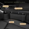 ZHIJIESS Car Seat Gap Filler for Ford Edge 2016 2017 2018 2019 2020 2021 2022 2023 2024, Gap Storage Box Automotive Seat Organizer Seat Gap Durable Gap Filler Car Accessories,Co-Pilot Beige view 2