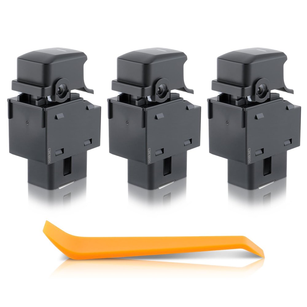 AUTOKAY 93581-3W000 Rear and Front Passenger Side Window Control Switch Fits for Kia Sportage 2011 2012 2013 2014 2015 2016 Set of 3