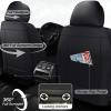 HBXT Car Seat Covers for Lexus RX 350 2007-2026, Premium Nappa Leather Waterproof & Anti-Slip, Full Coverage Customized fit Lexus RX 350 Seat Covers Front Set (2 Seats Standard,Black-White) view 3