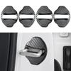TOMALL 4Pcs Car Door Lock Latches Covers Compatible with Mercedes-Benz AMG (GLA GLB CLA A) A C EQA EQB Stainless Steel Vehicle Specific Exterior Accessories (Carbon Fiber) view 1