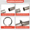 UHANBUT 3 Inch Car V Band Clamp, Automotive Exhaust Tube Clamps for Flange Kit, Stainless Steel V Band Clamp Replacement Accessories for Downpipes, Exhaust Systems (3", 2PCS) view 4