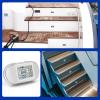 THALASSA Small Mini Step Light Boat Courtesy Lights, DC12V 0.4W Blue LED Deck Step LED, Waterproof IP67 Marine Cabin Lights for Pontoon Boats, Caravan Stairs, Camper Interior (46x24x11mm), 4 Pack view 4