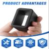 fccairms 2Pcs Seat Belt Buckle Holder, Silicone Auto Seat Belt Buckle Booster, Keep Upright and Stable. view 2