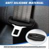 fccairms 2Pcs Seat Belt Buckle Holder, Silicone Auto Seat Belt Buckle Booster, Keep Upright and Stable. view 4