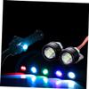 2pcs Motorcycle Mirror Lamp LED Accessory Light Aluminum view 3