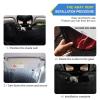 Evil Red Eyes Fire Windshield Sunshade Car Sun Shade Front Window Shade for Truck SUV Blocks UV Rays Sun Reflector Visor Protector Accordion Folding view 3