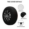 hojas tropicales y Flores Spare Tire Cover Waterproof Dustproof Car Wheel Protectors Portable Camper Spare Tire Cover Universal Fit for Rv SUV Truck Travel Trailers Accessories 16 inch view 4