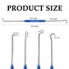 Salior 2PCS CarbonSteel Hook Tool and Pick Set,Double End Pick and Hook Set Auxiliary Dismantling Fittings,Universal O Ring Pick Set and Hook Tool Car Accessories Fit for Most Cars (Blue) view 2