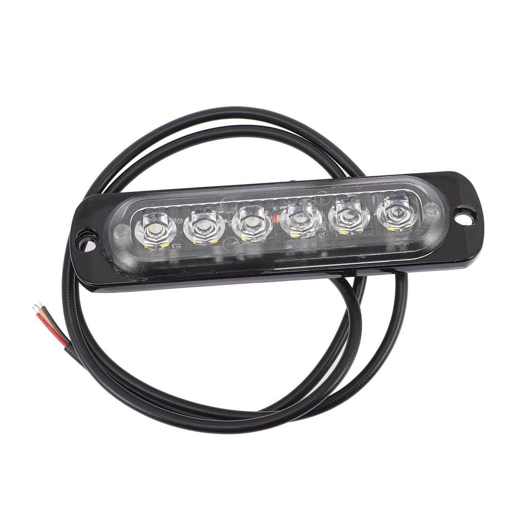 OSOLADY Car LED Light LED Flashing Warning Light for Trucks and Motorcycles Easy to Install Durable Shell Long Lifespan Hours Fit