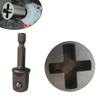 QHUDLV Universal Jack Socket Adapter for Hand Drill, Heavy-Duty Socket Converter for Scissor Car Jack with a 1/2 in Socket Adapter Bit, Rust-Resistant Steel, Easy Tire Change Tool view 4