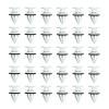 OTMGTGM 30pcs Door Trim Panel Retainer Clip for GM Chevy Saab Hummer Cadillac, Replacement for 11519031, White Nylon Rivets Fastener view 1