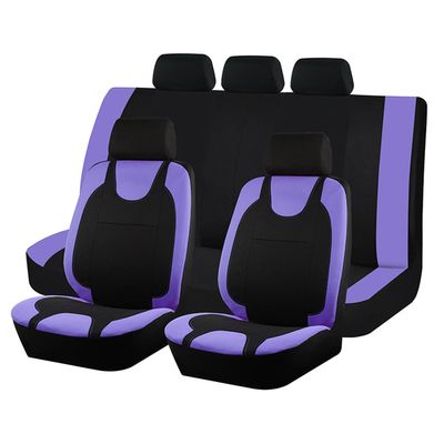 Bittwee Car Seat Covers Full Set, Polyester Washable Seat Protector, Purple