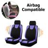 Bittwee Car Seat Covers Full Set, Polyester Washable Seat Protector, Purple view 4