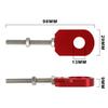 USTPO Motorcycle 2pcs 12mm Chain Adjuster Tensioner Swingarm Spool Tensioner Tension Adjuster CNC Universal for CRF 110 CRF110 CRF110F CRF110F 2013-2025 Dirt Pit Bike Red view 2