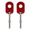 USTPO Motorcycle 2pcs 12mm Chain Adjuster Tensioner Swingarm Spool Tensioner Tension Adjuster CNC Universal for CRF 110 CRF110 CRF110F CRF110F 2013-2025 Dirt Pit Bike Red view 4