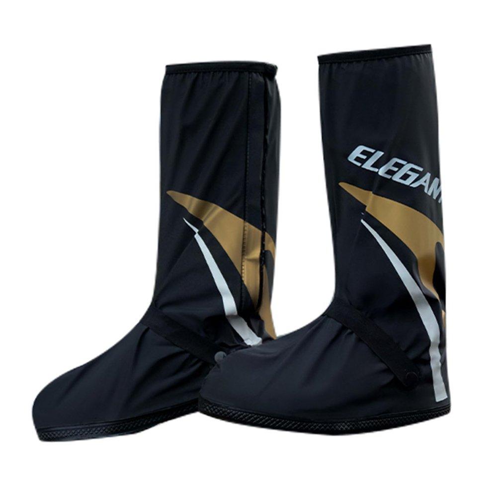 Waterproof Rain Boot Shoe Covers for Men and Women, Reusable Non-Slip Rain Shoe Covers with Zipper, Foldable for Outdoor Use