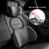 LUXKHEXL Car Headrest & Lumbar Support Cushion for Mercedes Benz GLC 200 220 250 300 350, Ergonomic Automotive Seat Neck Pillow Lumbar Backrest Pad Neck Back Pain Relief Detachable Washable, Gray view 2