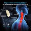 LUXKHEXL Car Headrest & Lumbar Support Cushion for Mercedes Benz GLC 200 220 250 300 350, Ergonomic Automotive Seat Neck Pillow Lumbar Backrest Pad Neck Back Pain Relief Detachable Washable, Gray view 4