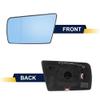 VISMIRROR Mirror Glass Heated with Backing Plate Driver Side Left Side Rear View Mirror Glass for Mercedes-Benz E420 C280 E430 S420 Car Replacement view 2