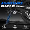 Dirt Bike Kickstand Side Stand Support Stand for KLR650 2009-2018 Black view 2