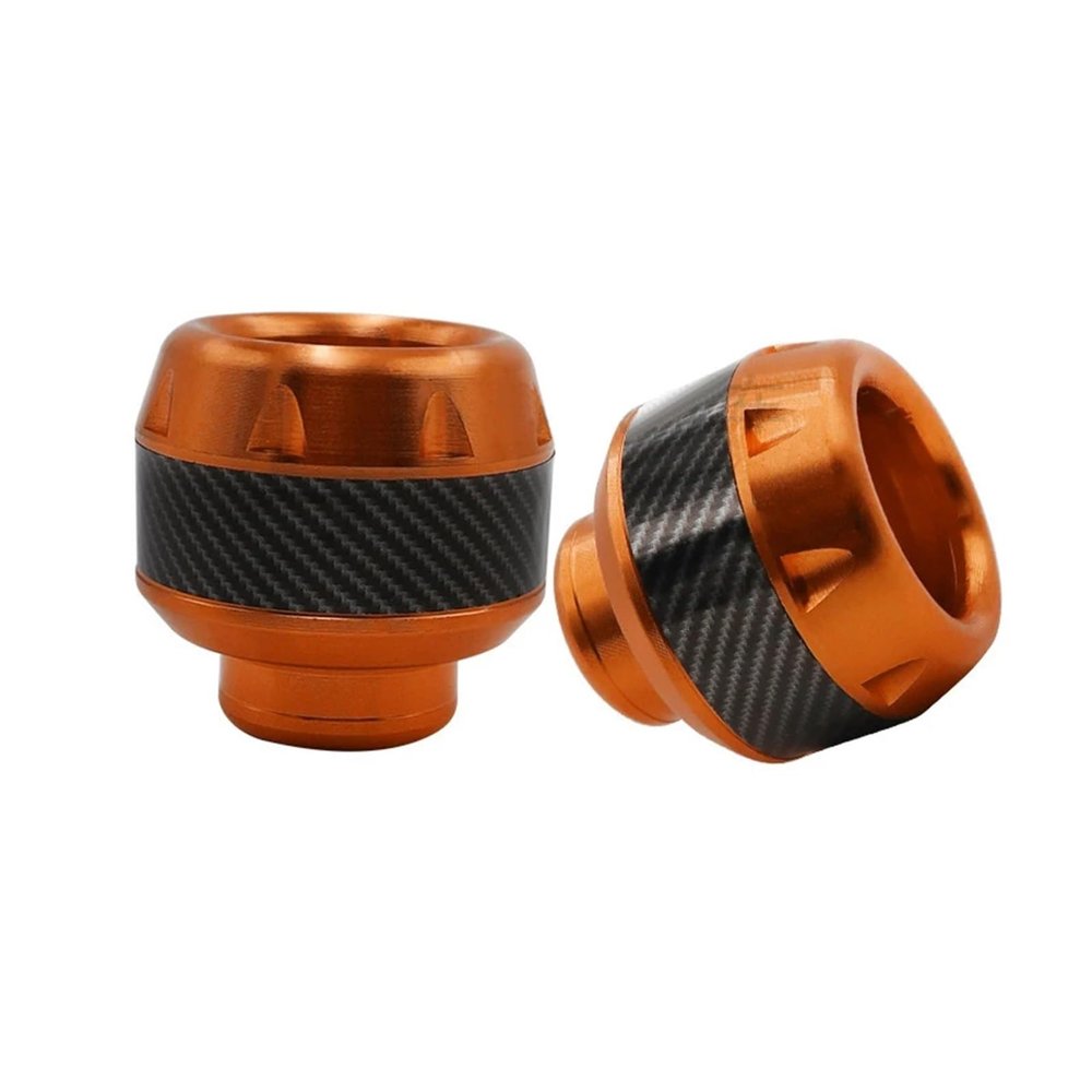 VNFEJEJR 2Pcs Universal Motorcycle Crash Aluminium Front Fork Motorbike Motorcycle Wheel Crash Cap Slider Motorcycle Parts(1pair A 06)