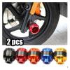 VNFEJEJR 2Pcs Universal Motorcycle Crash Aluminium Front Fork Motorbike Motorcycle Wheel Crash Cap Slider Motorcycle Parts(1pair A 06) view 2