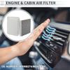 RATCHROLL Engine Cabin Air Filter Combo Set Filter Kit Air Filter Cleaner Element No.MR968274/MZ690960 for Mitsubishi Outlander Sport 2.0L 2.4L 2013-2024 1 Set view 2