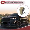TUCKBOLD Anti-Slip Gear Shift Knob Cover Car Stick Shifting Handle Protector for Ford Edge 2011-2014 Beige Faux Leather view 2