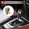 TUCKBOLD Anti-Slip Gear Shift Knob Cover Car Stick Shifting Handle Protector for Ford Edge 2011-2014 Beige Faux Leather view 3