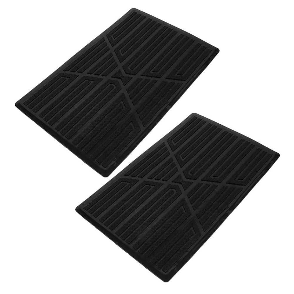 Healifty 2pcs Car Carpet Repair Patch Hard Rubber Pedal Cover Foot Rest Pad for Model