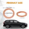 deemars 30 PCS Oil Drain Plug Gasket, 14mm Cooper Crush Washer Oil Sealing Gaskets, Automotive Replacement Drain Plug Gaskets Compatible with OEM PN Part 007603-014106, Car Accessories view 2