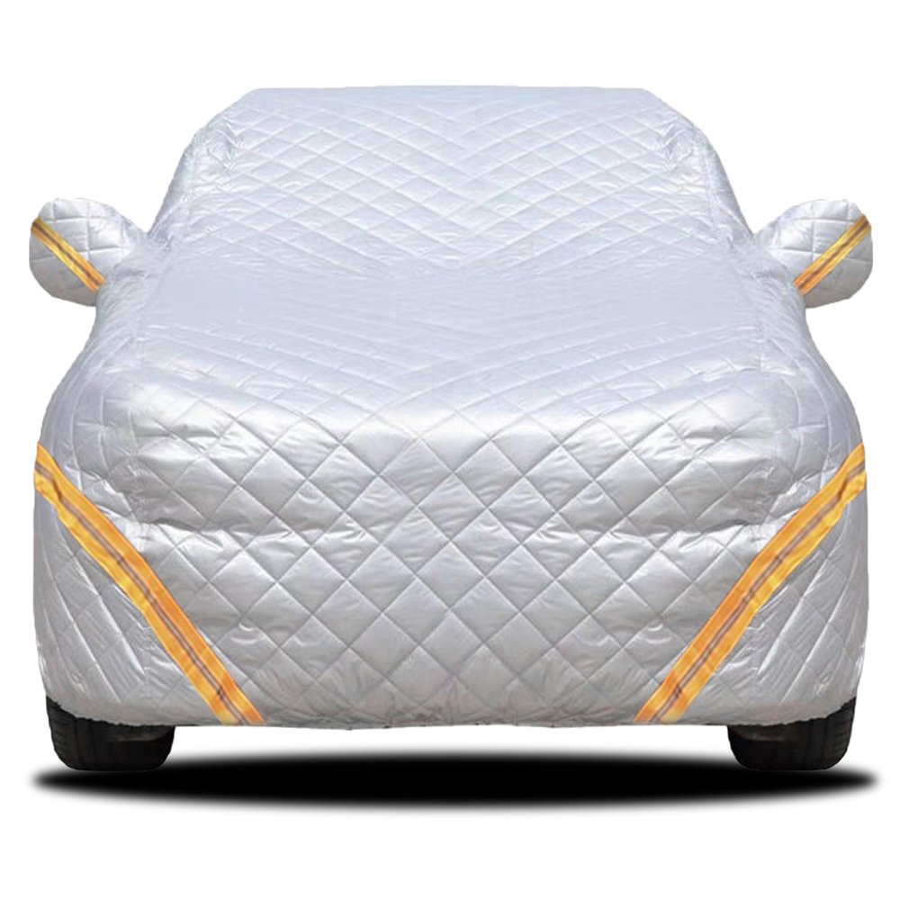 Full Car Covers Compatible with Hummer H2 SUV Waterproof Outdoor Thicken Hail Protection Cover for Sedans, SUVs All-Weather Protection