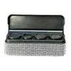 UHANBUT Bling Coin Holder for Car, Portable Crystal Rhinestone Automotive Coin Change Organizer with 4 Compartments, Universal Sparkling Cars Storage Box Money Dispenser for Vehicles (White) view 1