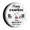 KafePross Custom Camping Spare Tire Cover Happy Campers Tire Cover 15 Inch Wheel Protector Tyre Cover for Trailer RV SUV Truck Camper Travel Trailer view 1