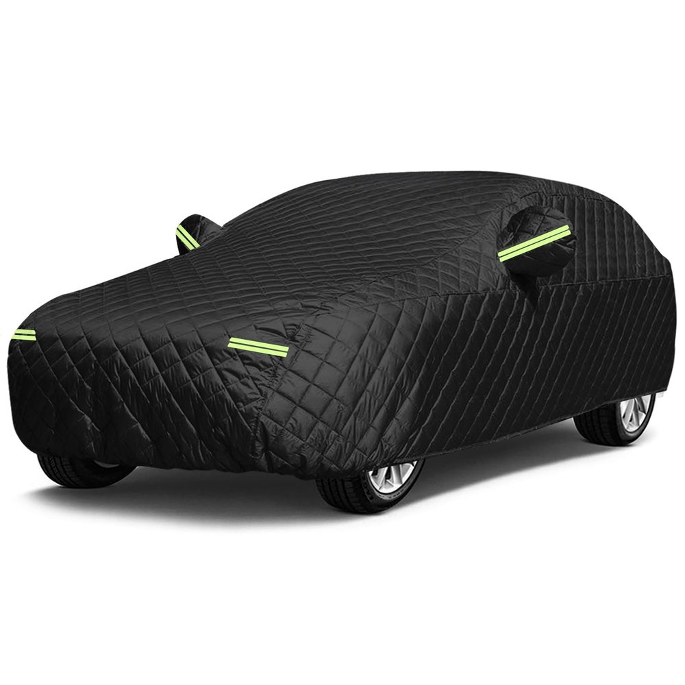 Car Cover Hail Protection Padded for Ford Everest 2015-2023,Full Cover All-Weather Protection Car Covers with Reflective Strips,Anti-Hail,Anti-UV,Sun Protection