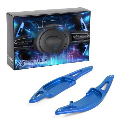 x xotic tech Blue Paddle Shifter Extensions Cover Trim Car Interior Accessories Compatible with Mazda 3 2019-up, CX-30 2019-up, CX-50 2023-up, MX-30 2021-2023