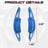 x xotic tech Blue Paddle Shifter Extensions Cover Trim Car Interior Accessories Compatible with Mazda 3 2019-up, CX-30 2019-up, CX-50 2023-up, MX-30 2021-2023 view 4