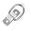 Zerodeko 6pcs Heavy Duty D Ring Anchor Lashing Rings for Floor Mount Tie Down Points for Ropes Cables Straps Easy Installation for Motorcycle Truck and Cargo Use view 2
