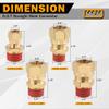 HASAOMOI 5PCS 3/8" Tube OD x 3/8" NPT Thread Connect Fittings Brass Union Straight Joint DOT Approved, Air Line Adapter Air Suspension Kit for Truck Trailers and Air Brake System view 3