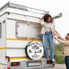KafePross Custom Making Memories Spare Tire Cover One Campsite at A Time Wooden Decor 16 Inch Wheel Protector Tyre Cover for Trailer RV SUV Truck Camper Travel Trailer view 4