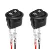 RBFRZGSU 5PCS Round Rocker Switch ON Off SPST 20mm Mini Toggle Switch 12V for Car Automotive RV 2 Pin Switch 120V Wired KCD1 view 2