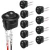 RBFRZGSU 5PCS Round Rocker Switch ON Off SPST 20mm Mini Toggle Switch 12V for Car Automotive RV 2 Pin Switch 120V Wired KCD1 view 3