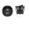RBFRZGSU 5PCS Round Rocker Switch ON Off SPST 20mm Mini Toggle Switch 12V for Car Automotive RV 2 Pin Switch 120V Wired KCD1 view 4