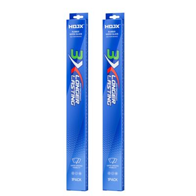 HOJX Quiet Front Windshield Wiper Blades 26 inch and 17 inch Set of 2, OEM Quality All-Season Windshield Wipers,U&J-Hook for My Car/Automotive Replacement, Easy to Install OEM Replacement Parts