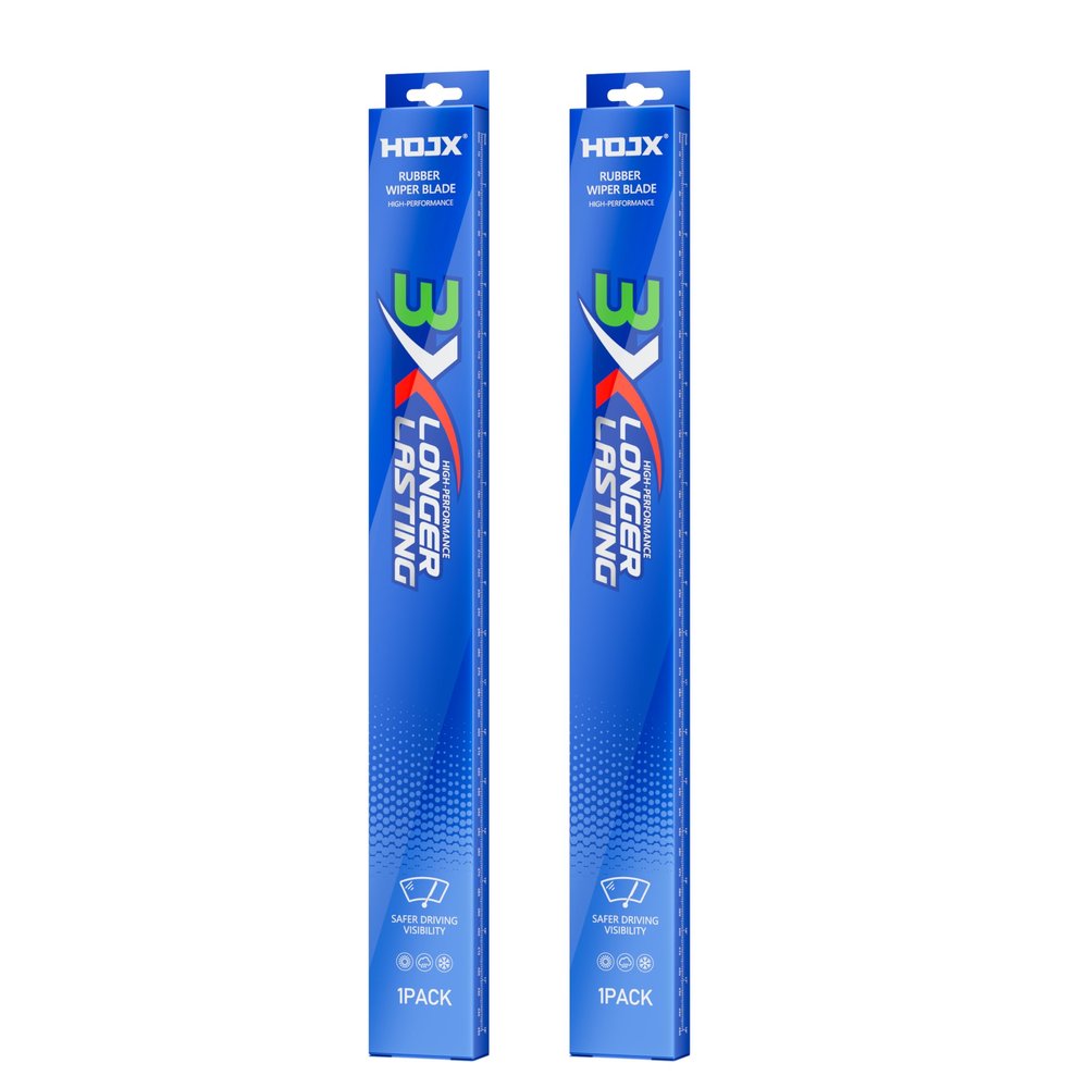 HOJX Quiet Front Windshield Wiper Blades 26 inch and 17 inch Set of 2, OEM Quality All-Season Windshield Wipers,U&J-Hook for My Car/Automotive Replacement, Easy to Install OEM Replacement Parts