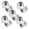 10pcs Chrome Steel Acorn Spline Lug Nuts for Rims and Trailers view 1
