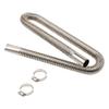 XhuangTech Stainless Steel Parking Air Heater Exhaust Pipe, 2.5CM/1 Inch Inner Diameter Universal Diesel Gas Vent Hose, Air Heater Fuel Tank Exhaust Pipe for Car Truck RV Boat Van (100cm/39.4in) view 1