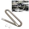 XhuangTech Stainless Steel Parking Air Heater Exhaust Pipe, 2.5CM/1 Inch Inner Diameter Universal Diesel Gas Vent Hose, Air Heater Fuel Tank Exhaust Pipe for Car Truck RV Boat Van (100cm/39.4in) view 2